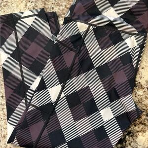 Constantly Varied Gear Black and Purple Leggings